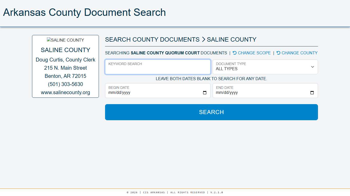 CIS County Document Search