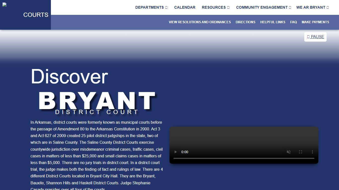 District Court | City of Bryant